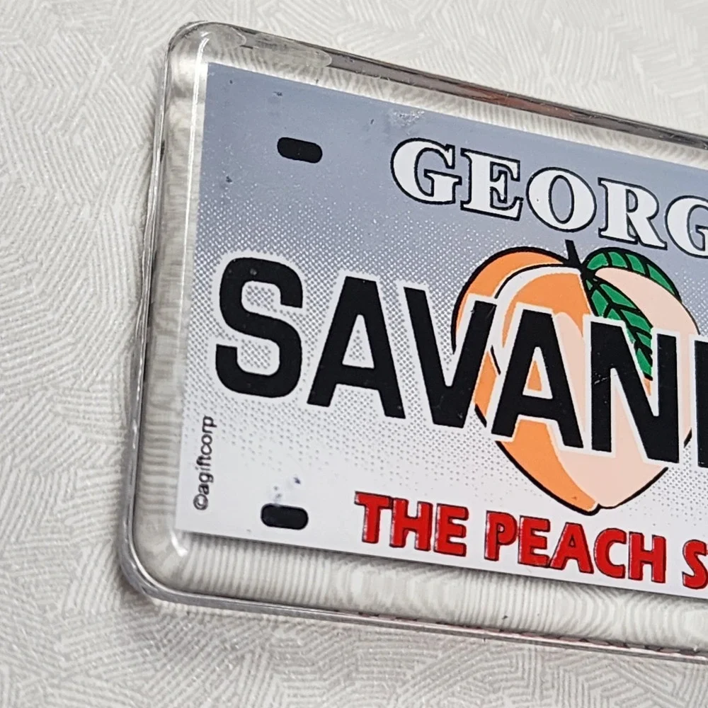 Georgia State License Plate Tag Novelty Key Chain 